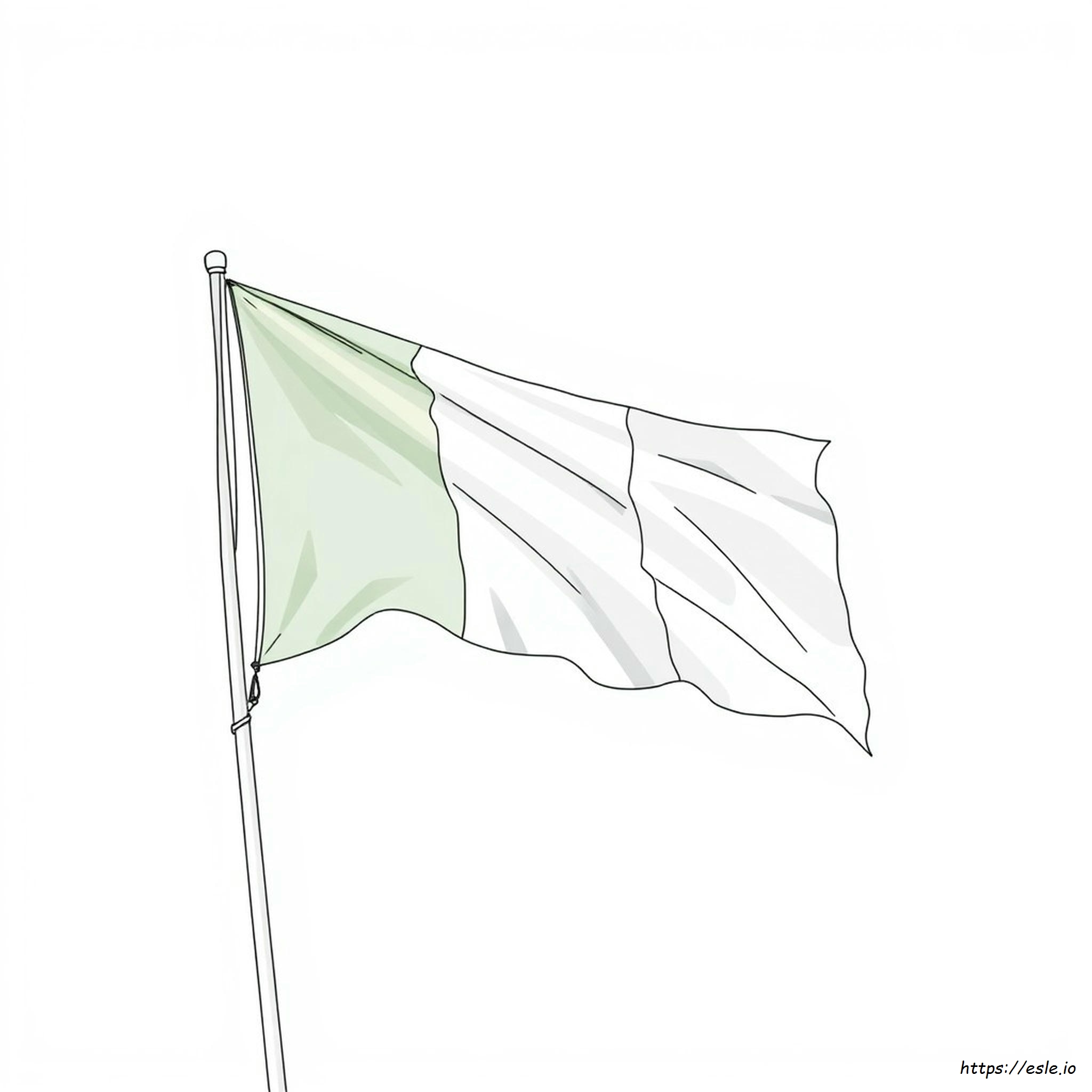 Nigeriaanse Vlag Kleurplaat kleurplaat