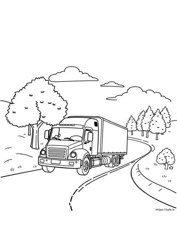 Immagini Di Camion Da Colorare