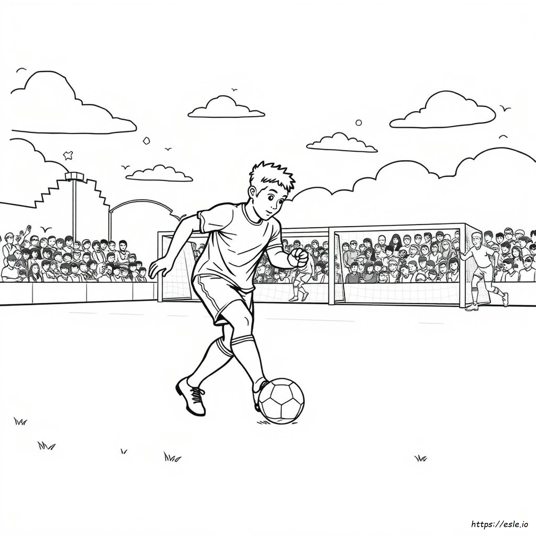 Free Soccer Colouring Pages
