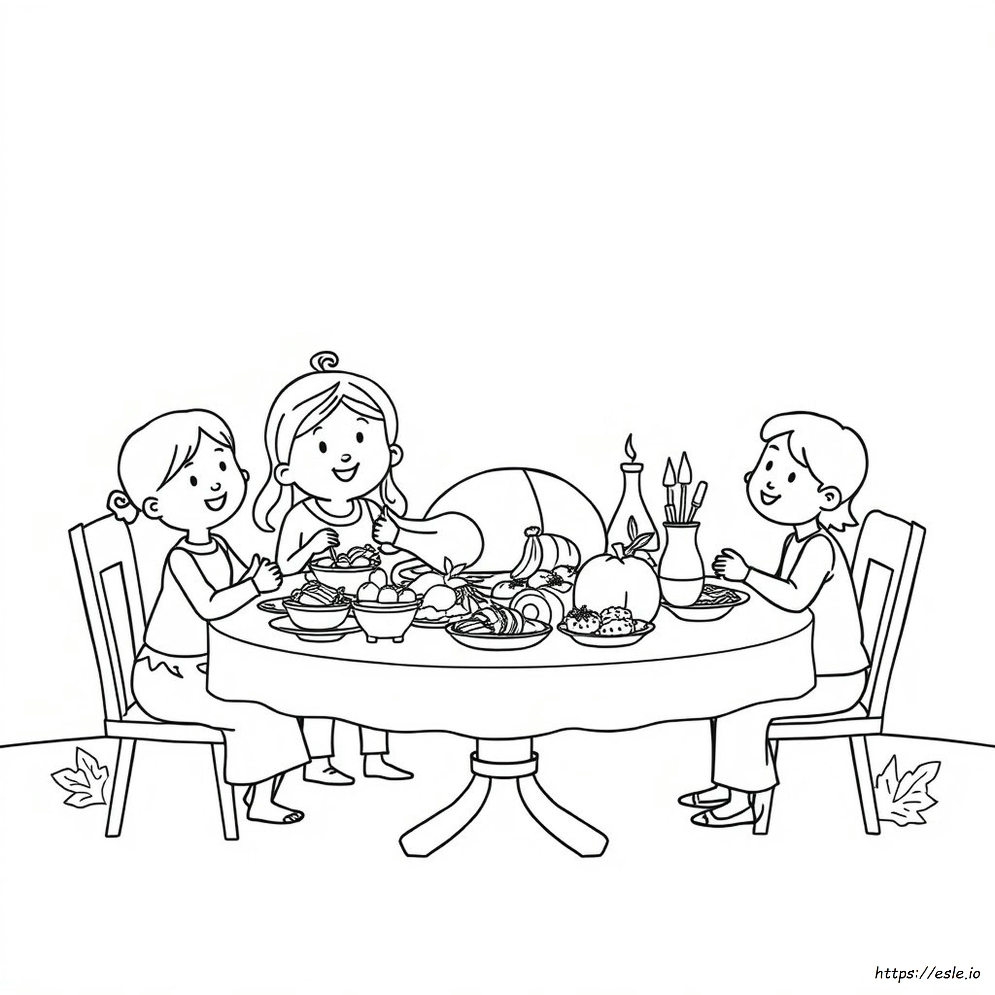 Leuke Makkelijke Thanksgiving Kleurplaten kleurplaat