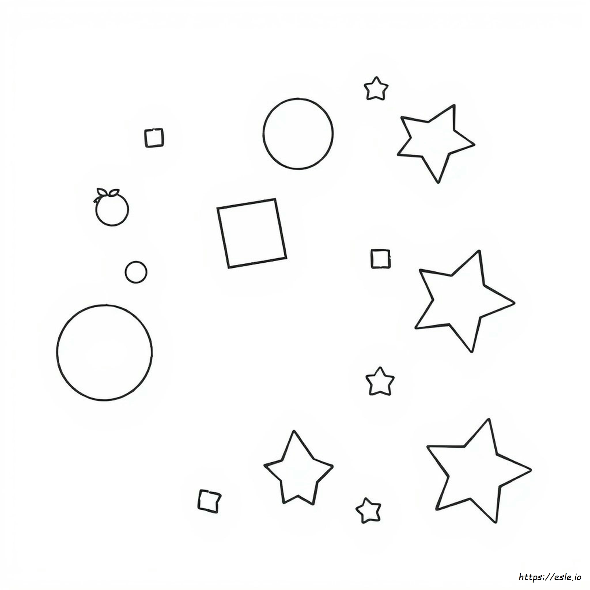 Coloring Pages Of Shapes For Preschool