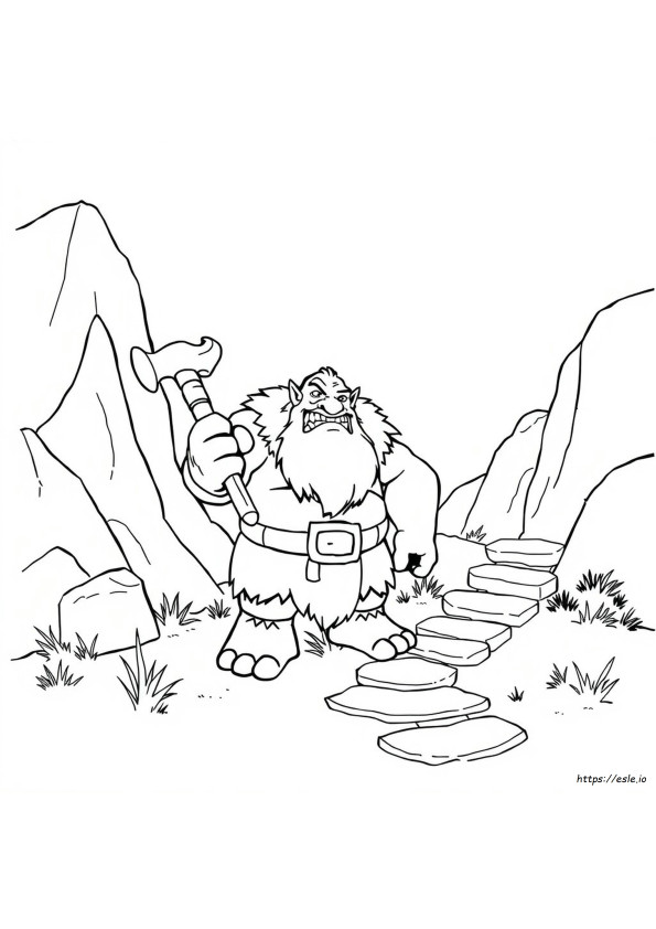 Ogre Gambar Mewarnai