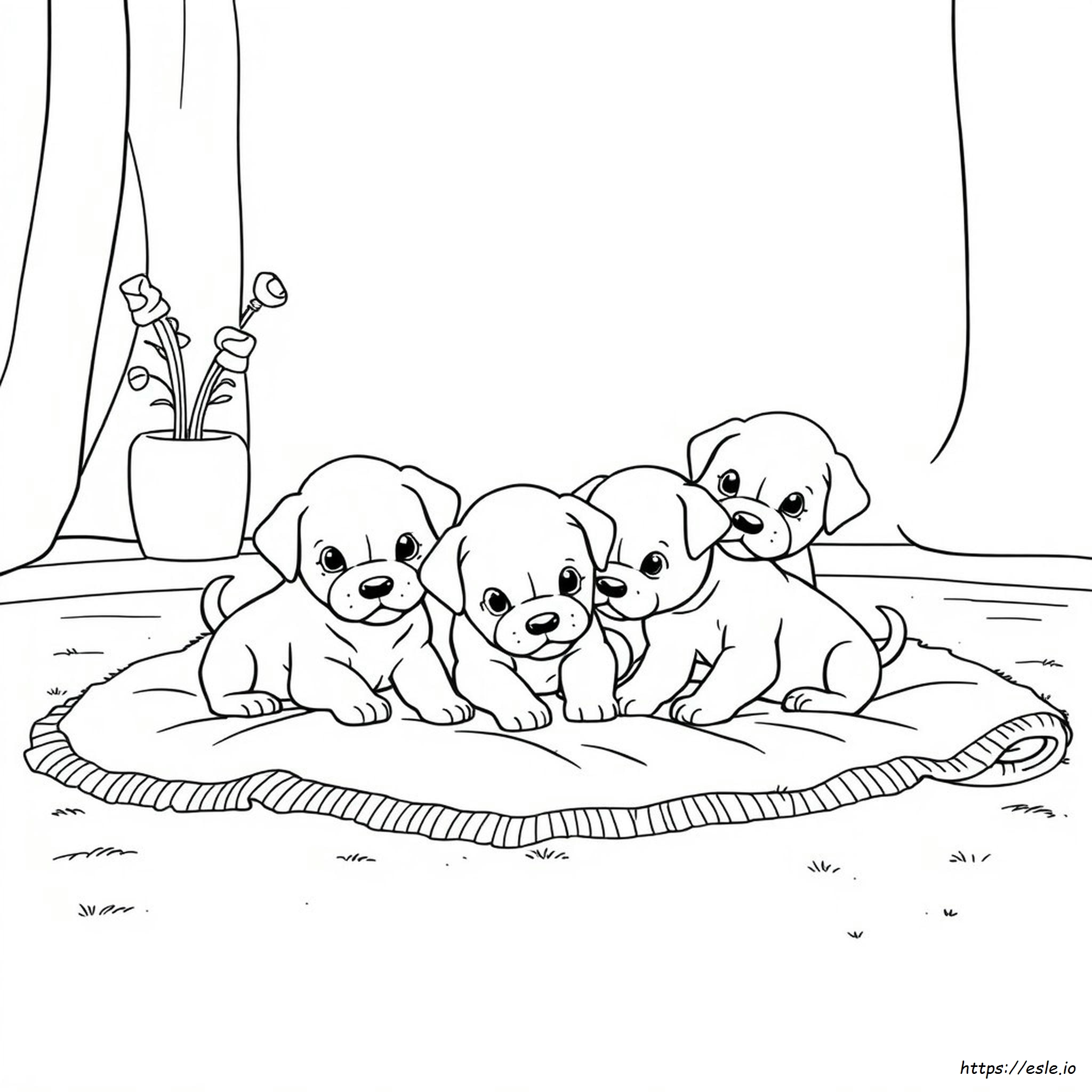 Baby Puppy Coloring Pages