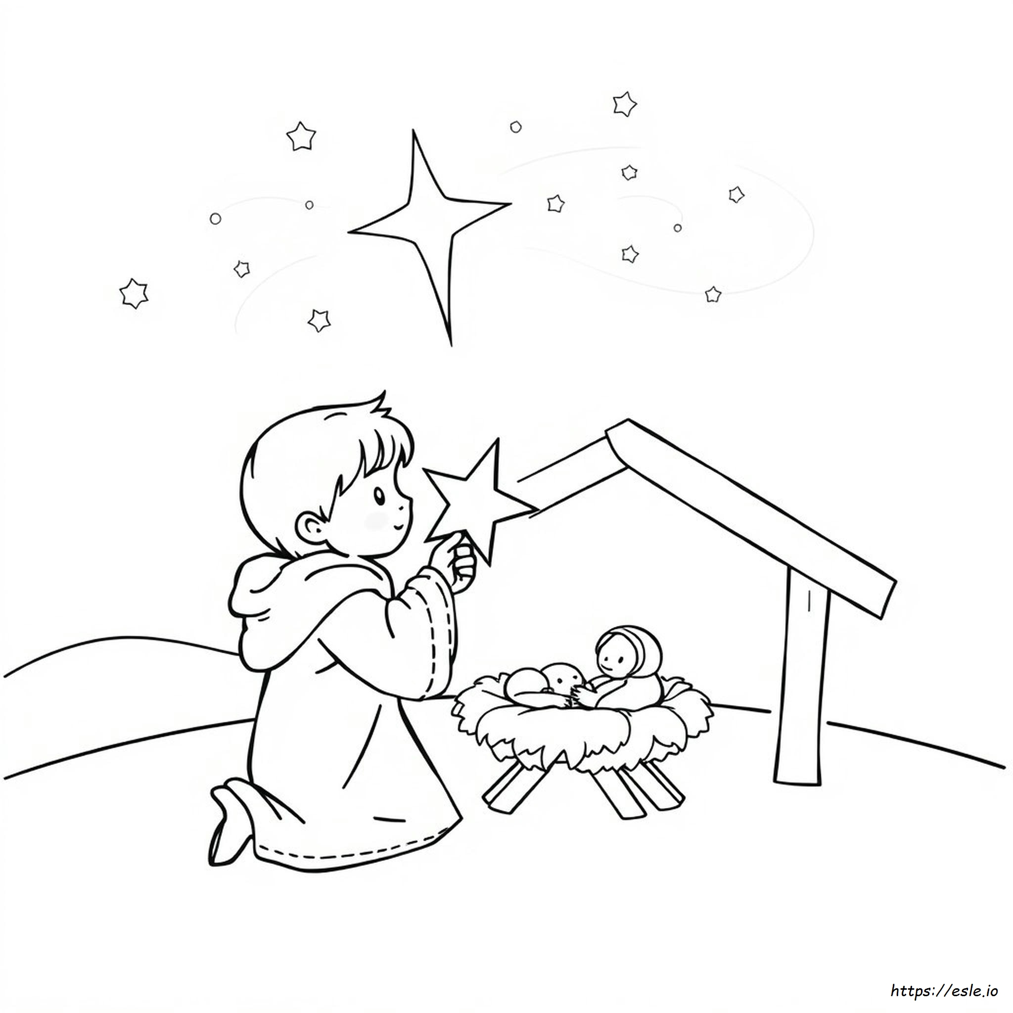 Bijbel Kerstmis Kleurplaten Printbaar kleurplaat