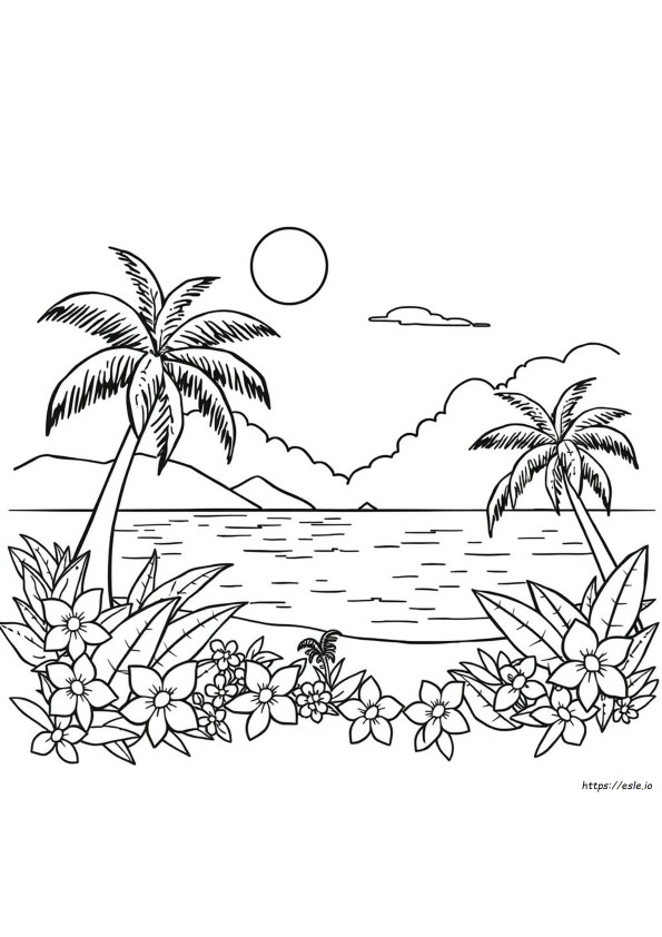 Hawaiian Coloring Pages For Kids