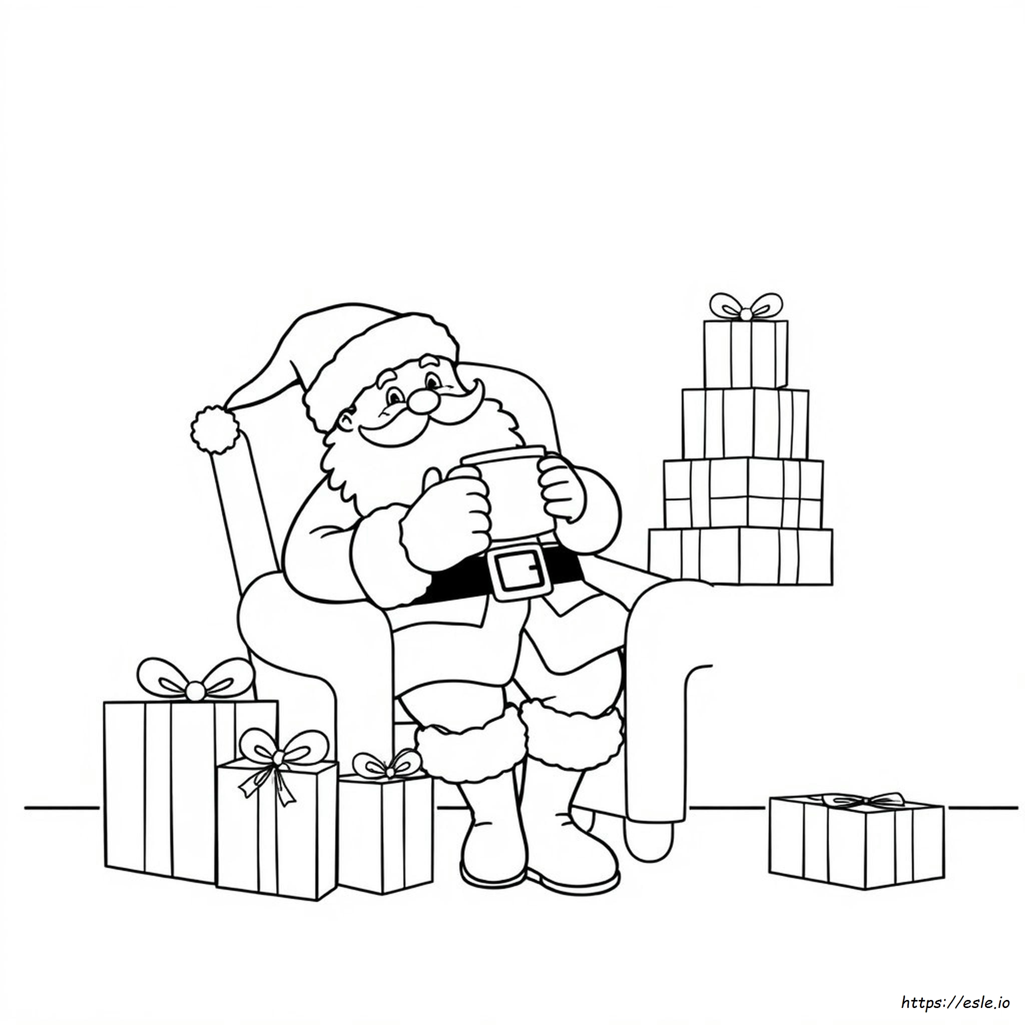 Printable Santa Hats Coloring Pages