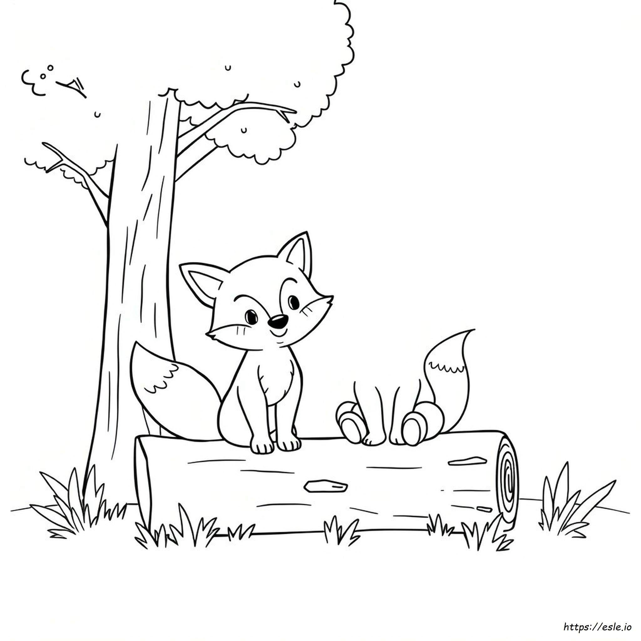 Boxy And Foxy Coloring Pages