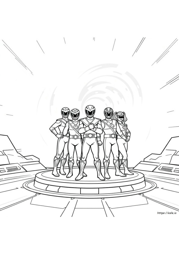 Power Rangers Time Force: Disegni Da Colorare