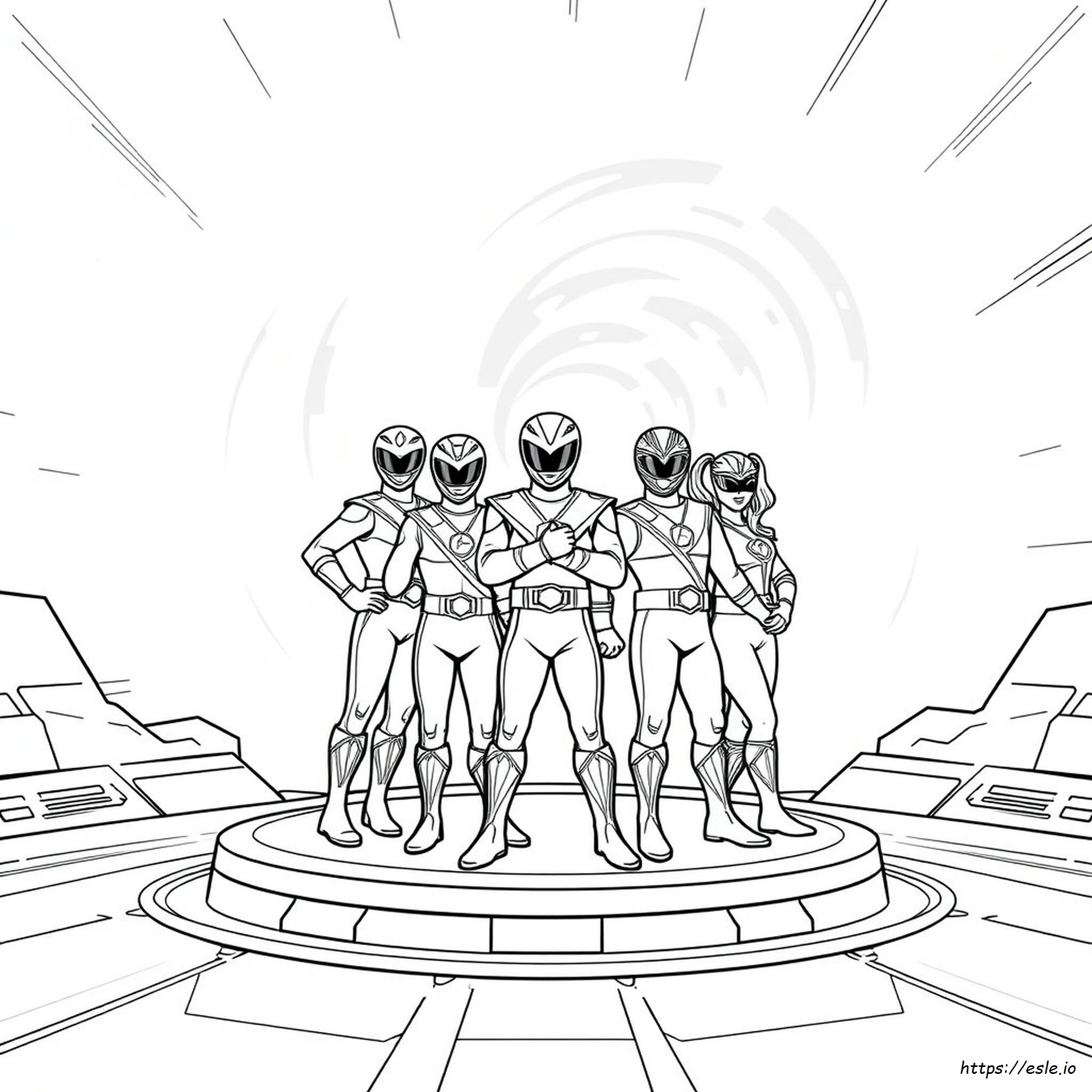 Power Rangers Time Force Coloring Pages