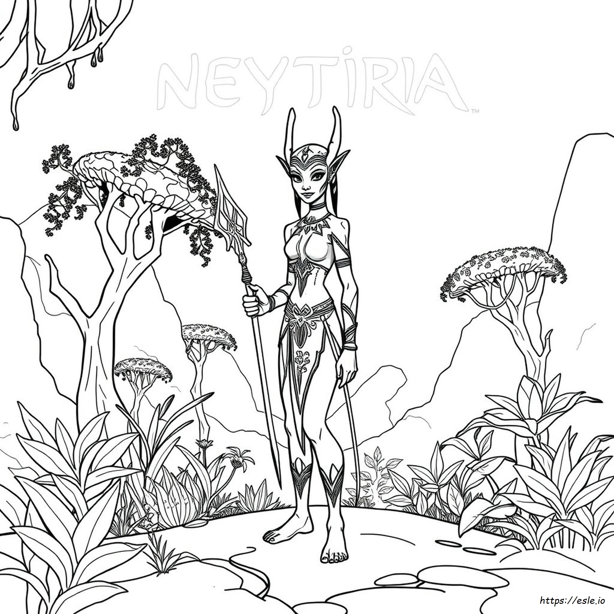 Neytiri Kleurplaten kleurplaat