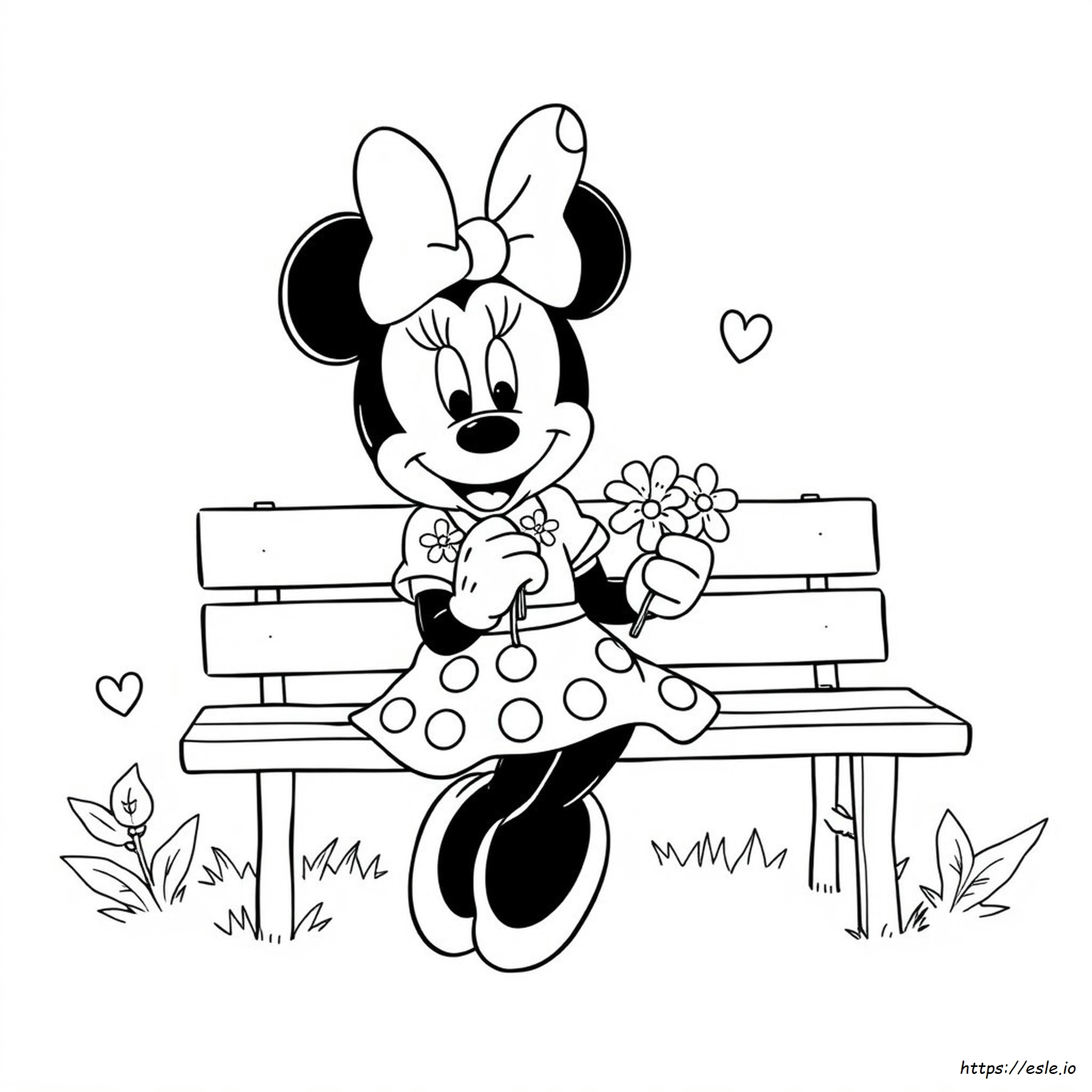 Minnie Mouse Dapat Dicetak Gratis Gambar Mewarnai