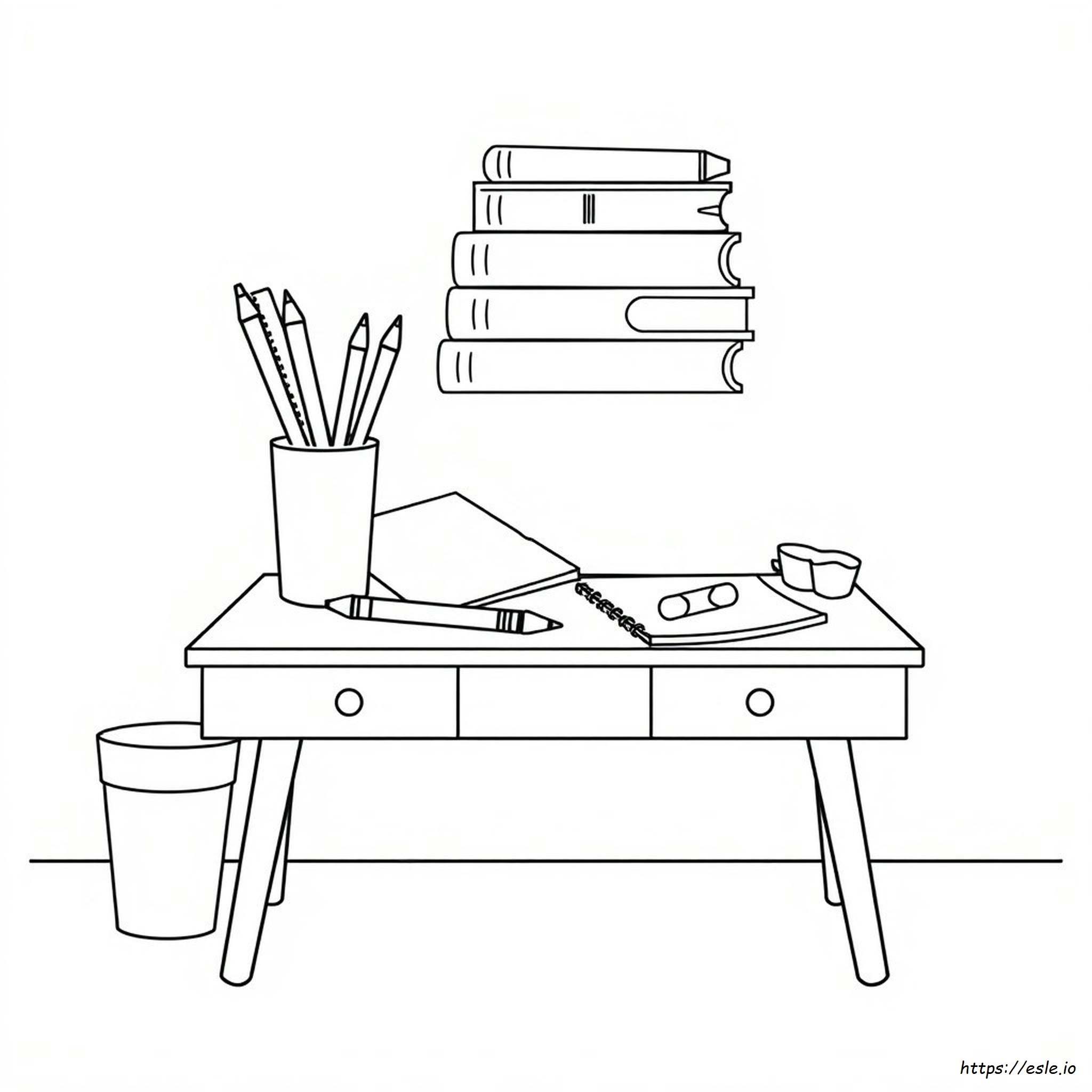 School Supplies Coloring Pages Printable