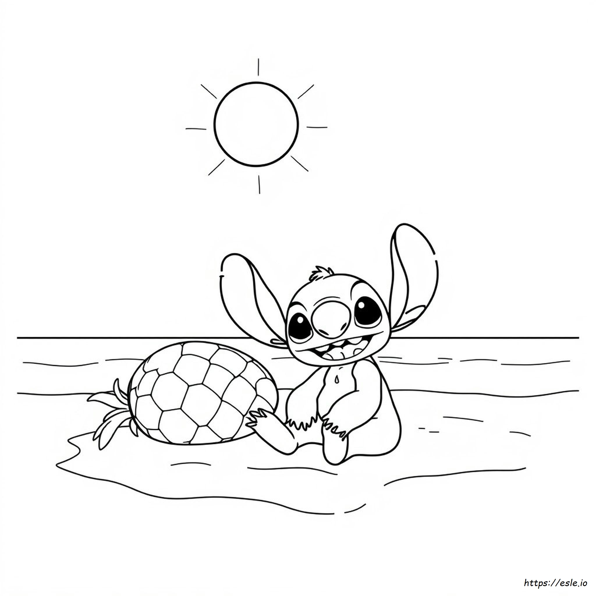 Stitch Colouring Free Printable