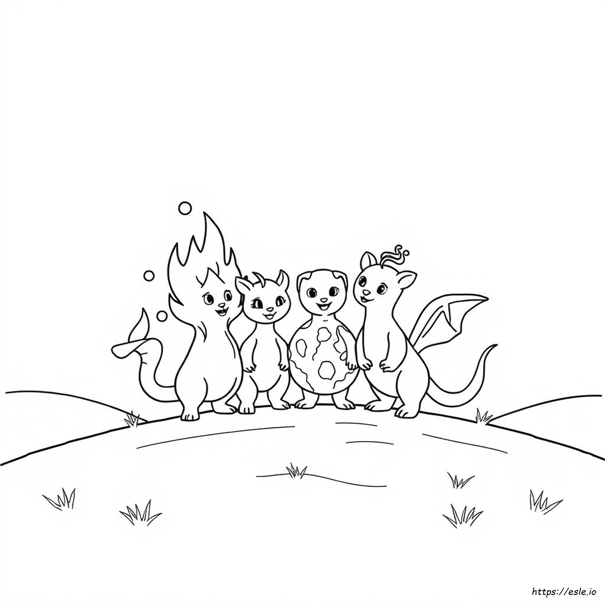 Free Elemental Coloring Pages