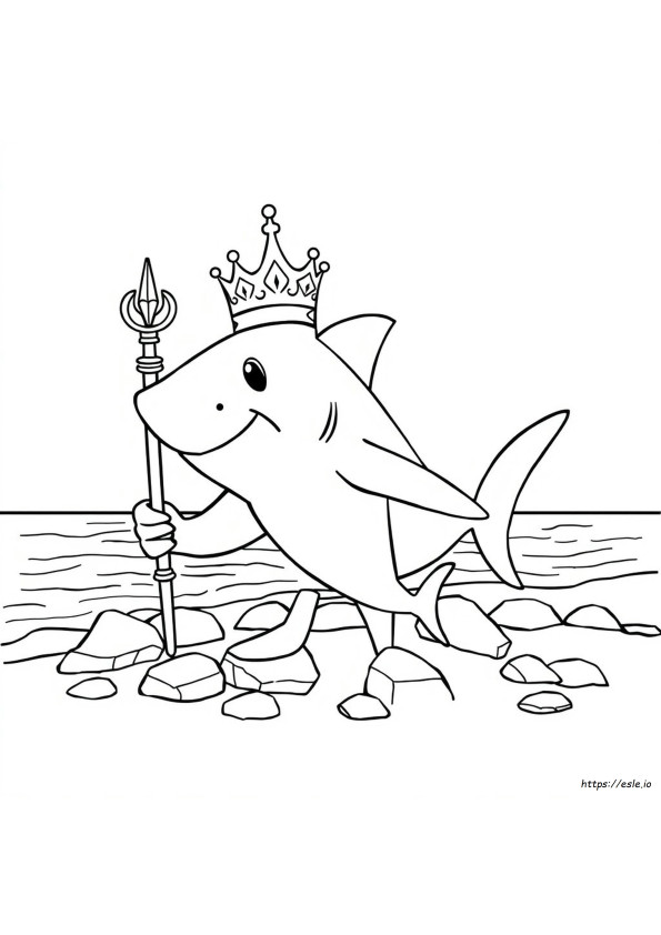 Coloriages Roi Requin