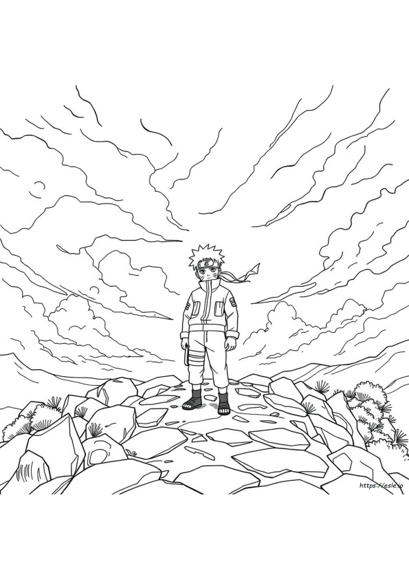 Kolorowanki Naruto Czarno-Białe Do Druku