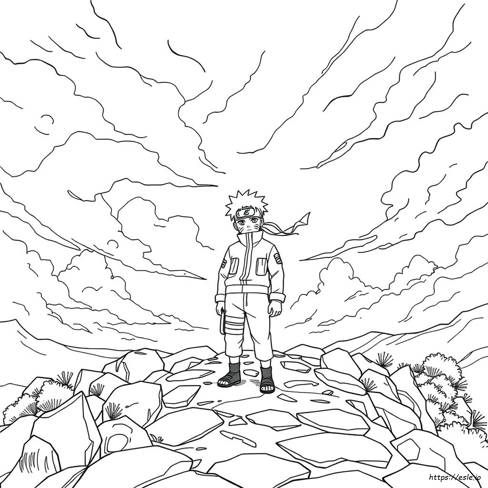 Naruto Zwart Wit Kleurplaten kleurplaat