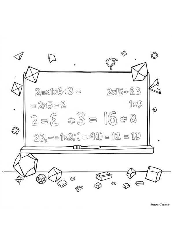 Mathematik Ausmalbilder