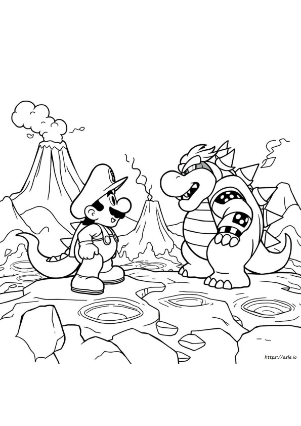 Bowser Mario Boyama Sayfaları
