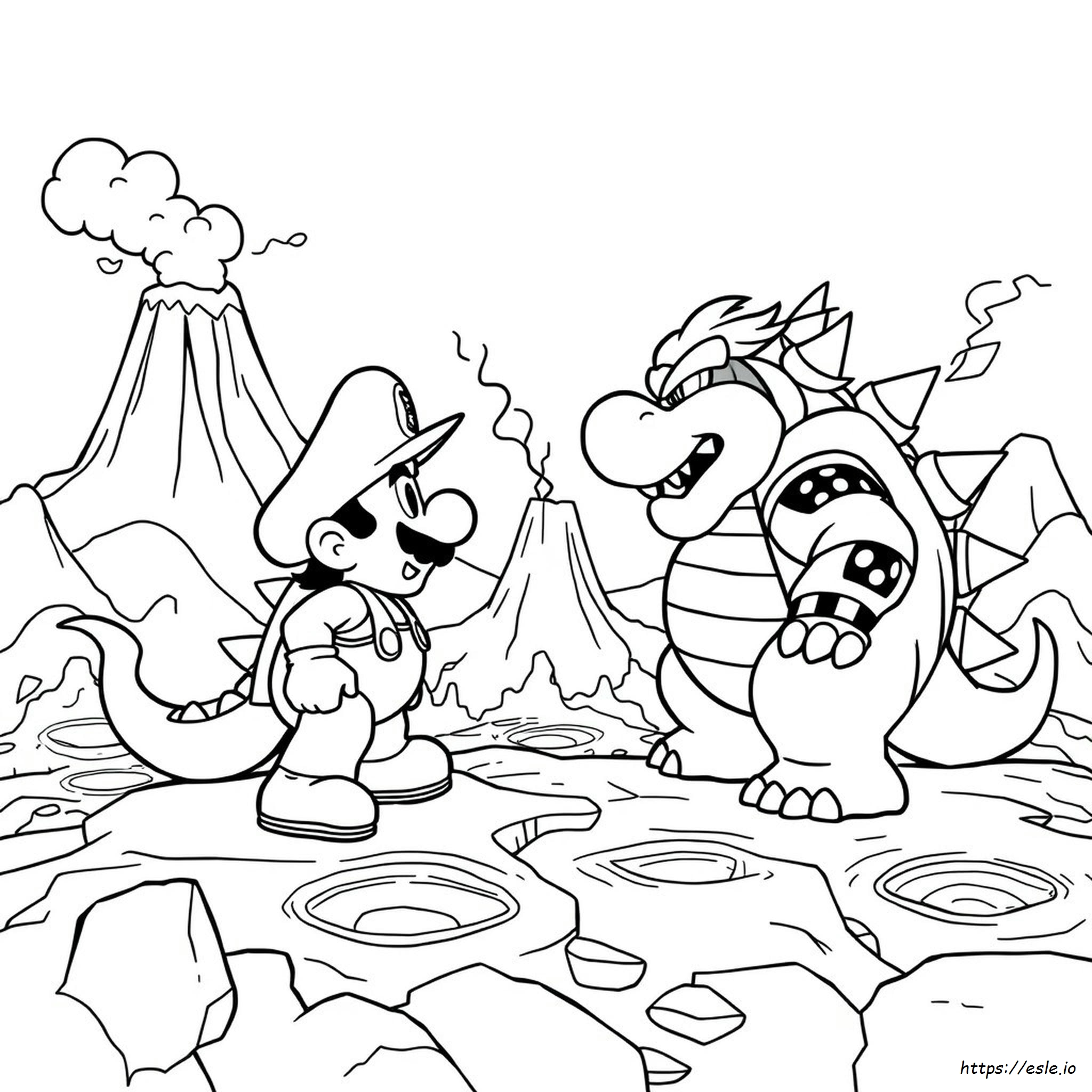 Bowser Mario Coloring Pages