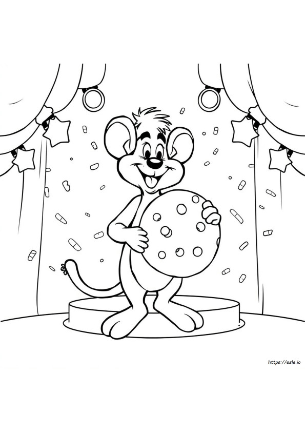 Cheese Coloring Pages Chuck E Cheese Para Colorear