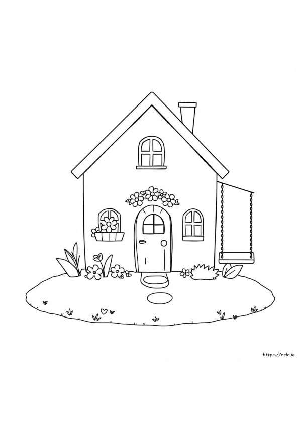 Doll House Coloring Book