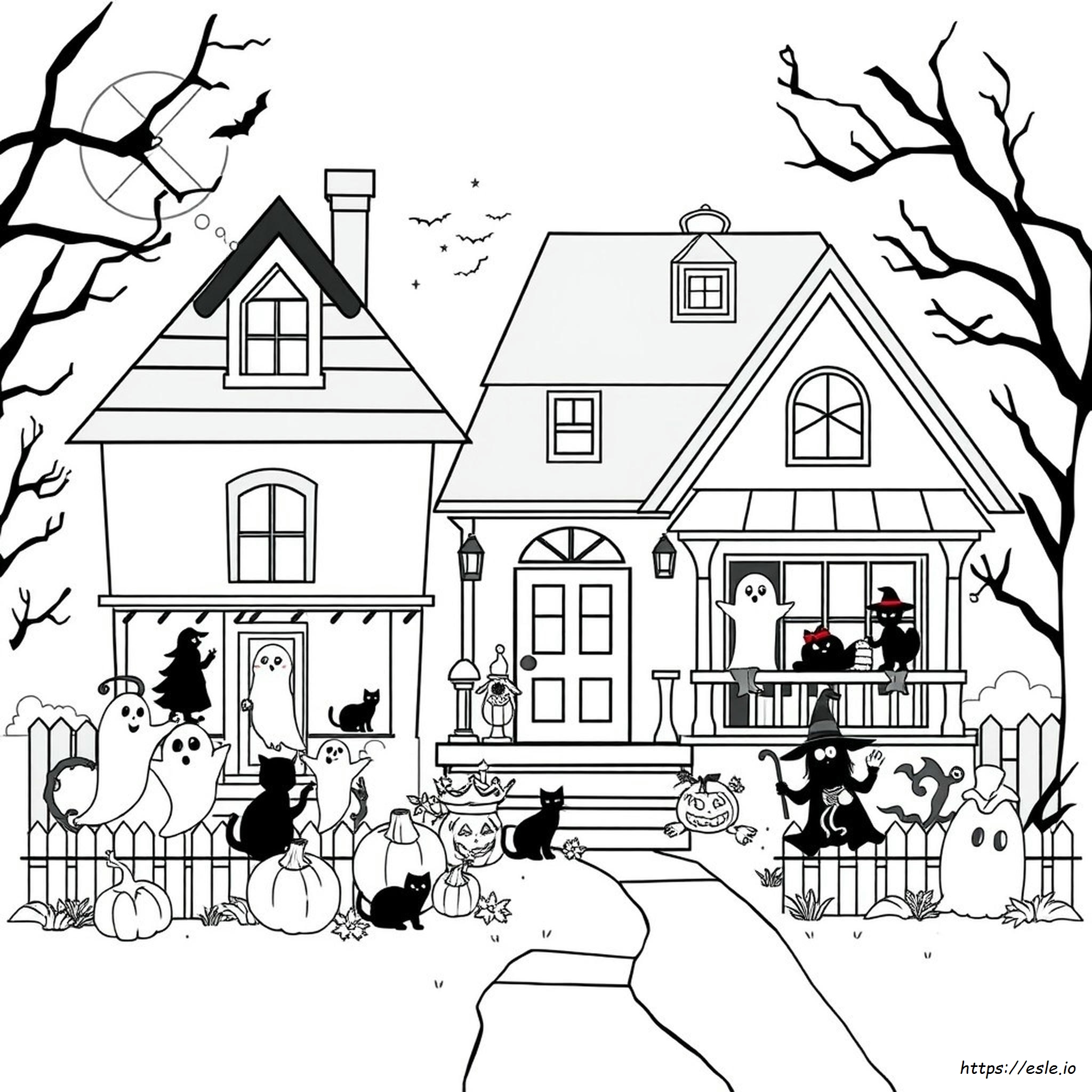 Halloween Kleurplaten Full Size Printable kleurplaat