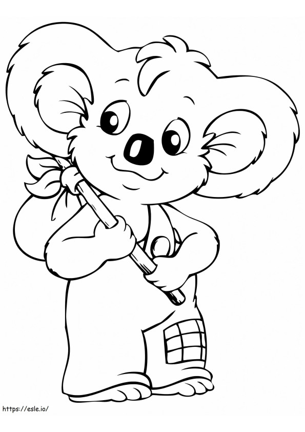 Lovely Blinky Bill coloring page