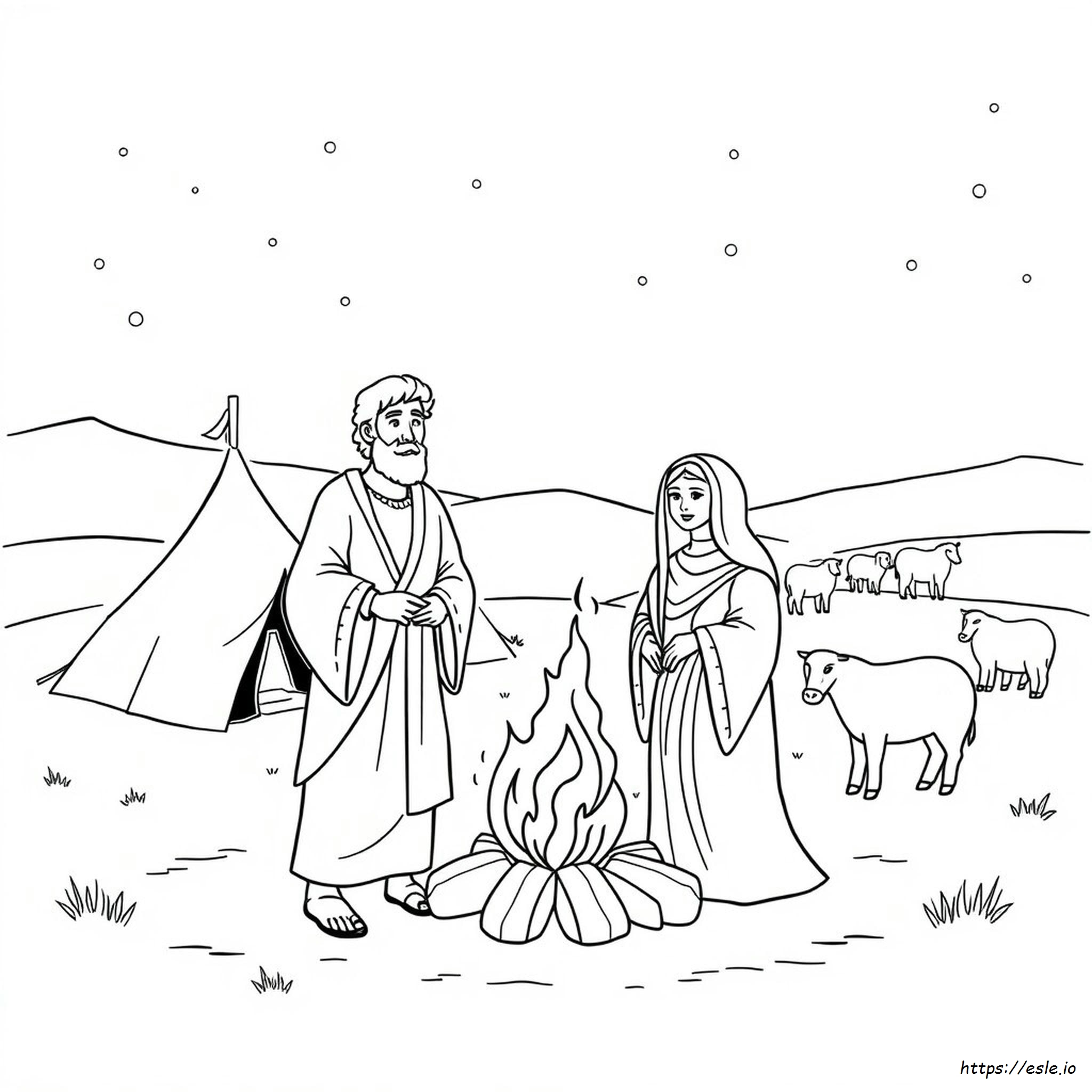 Abramo E Sara Da Colorare