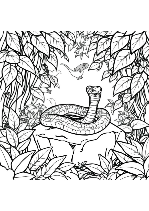 King Cobra De Colorat Imprimabil