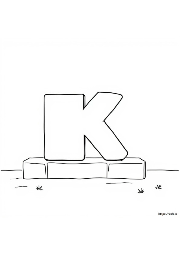 Buchstabe K Ausmalen