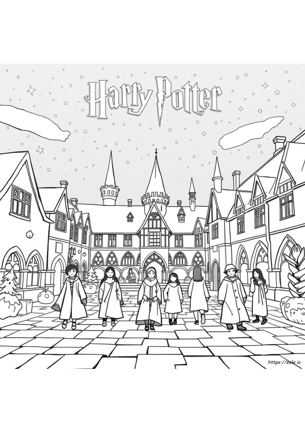 Harry Potter Világító Színezőkönyv