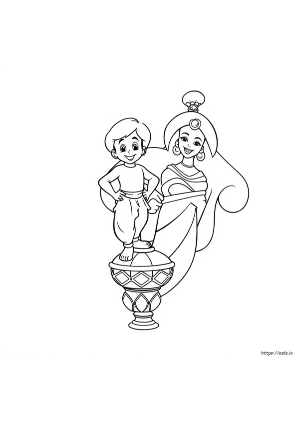 Aladdin De Colorat