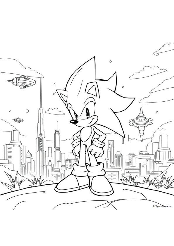 Silver The Hedgehog Ausmalbilder