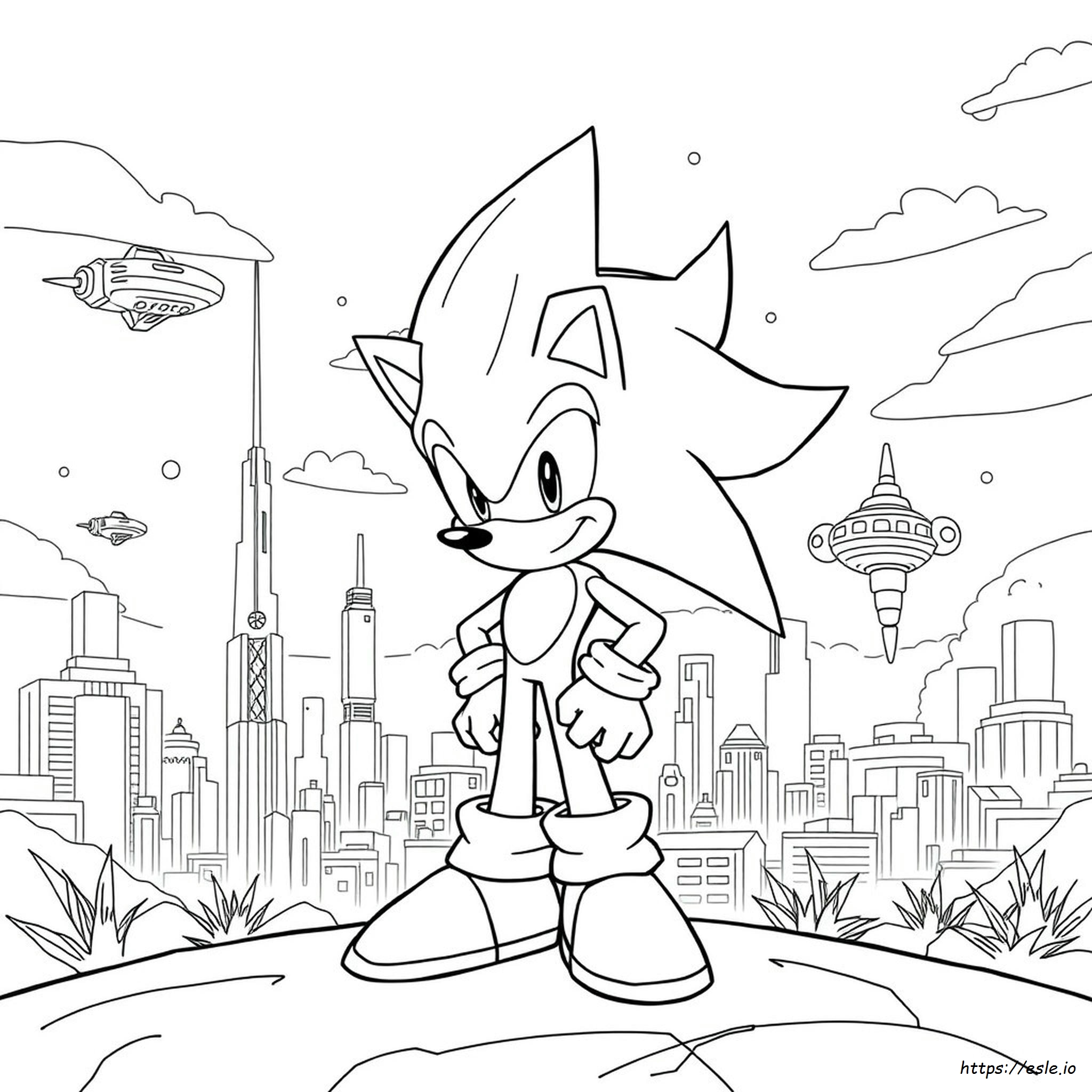 Silver From Sonic Coloring Pages