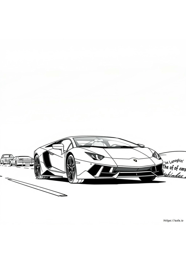 Lamborghini Kleurplaten