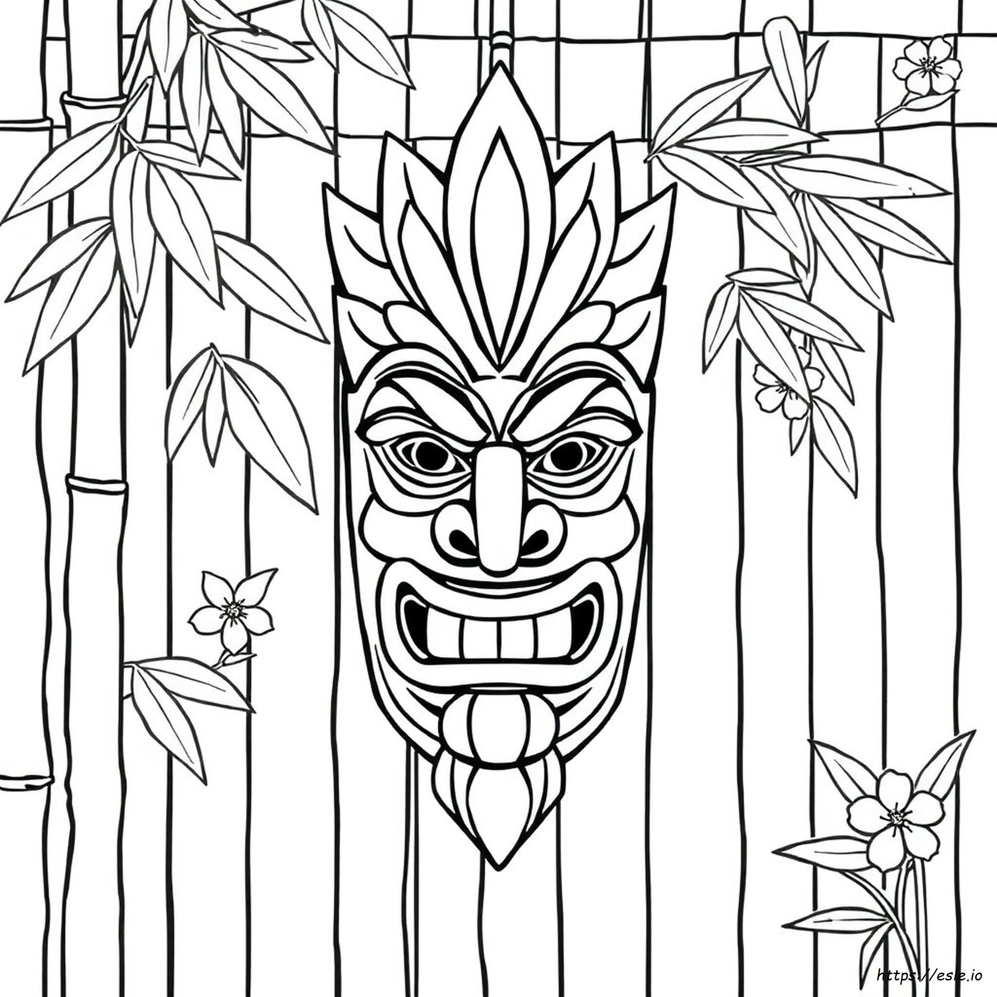 Printable Tiki Mask Coloring Pages