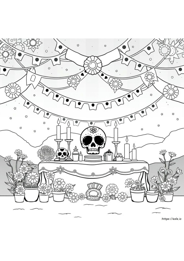 Darmowe Kolorowanki Dia De Los Muertos Pdf Do Druku