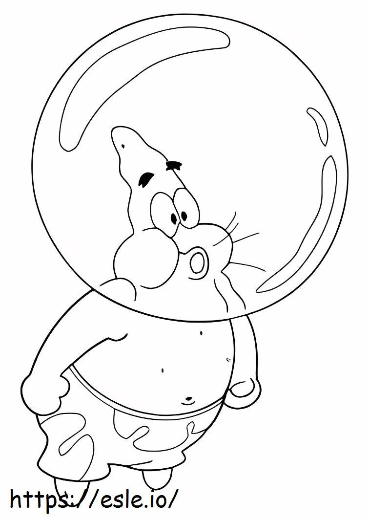 Cute Patrick Star coloring page