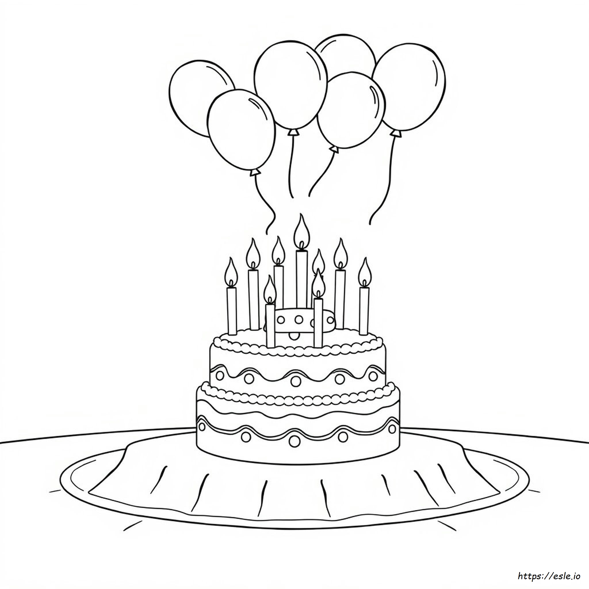 Happy Birthday Coloring Card