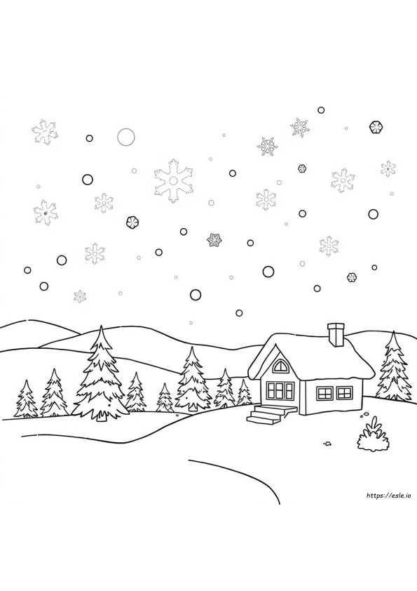 Coloriages D'hiver Gratuits À Imprimer
