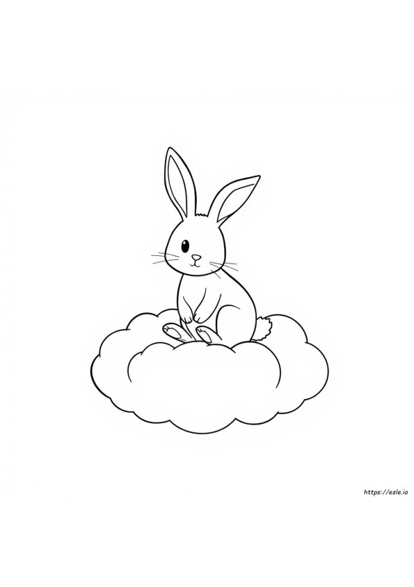 うさぎのぬりえ