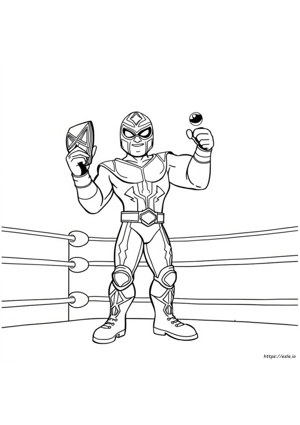 Kolorowanki Rey Mysterio