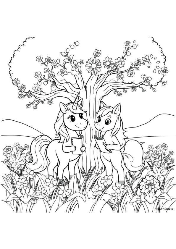 Unicorn Academy Sophia E Wildstar Disegni Da Colorare