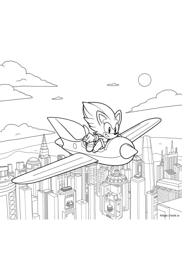 Sonic 2 Poster Ausmalbild