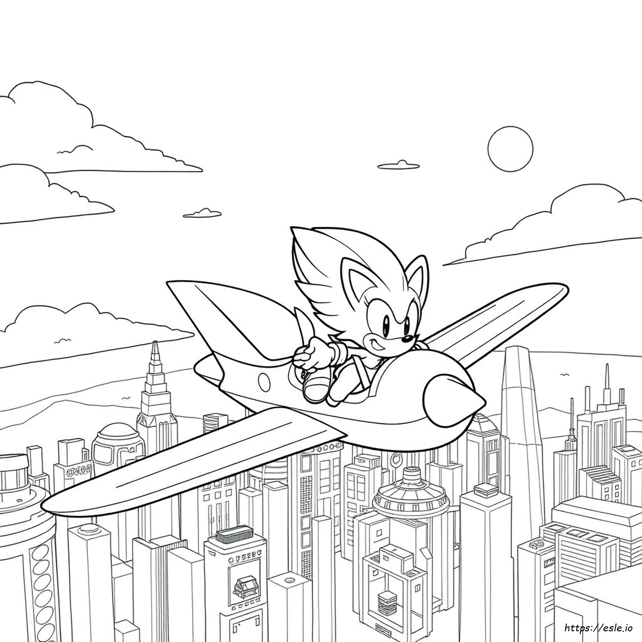 Sonic 2 Poster Kleurplaat kleurplaat