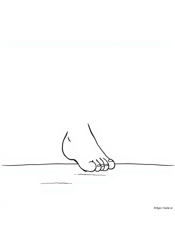 足のぬりえ
