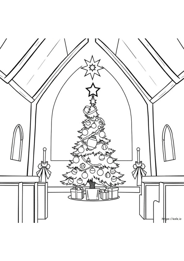 Gambar Mewarnai Natal Dapat Dicetak Gratis Untuk Gereja