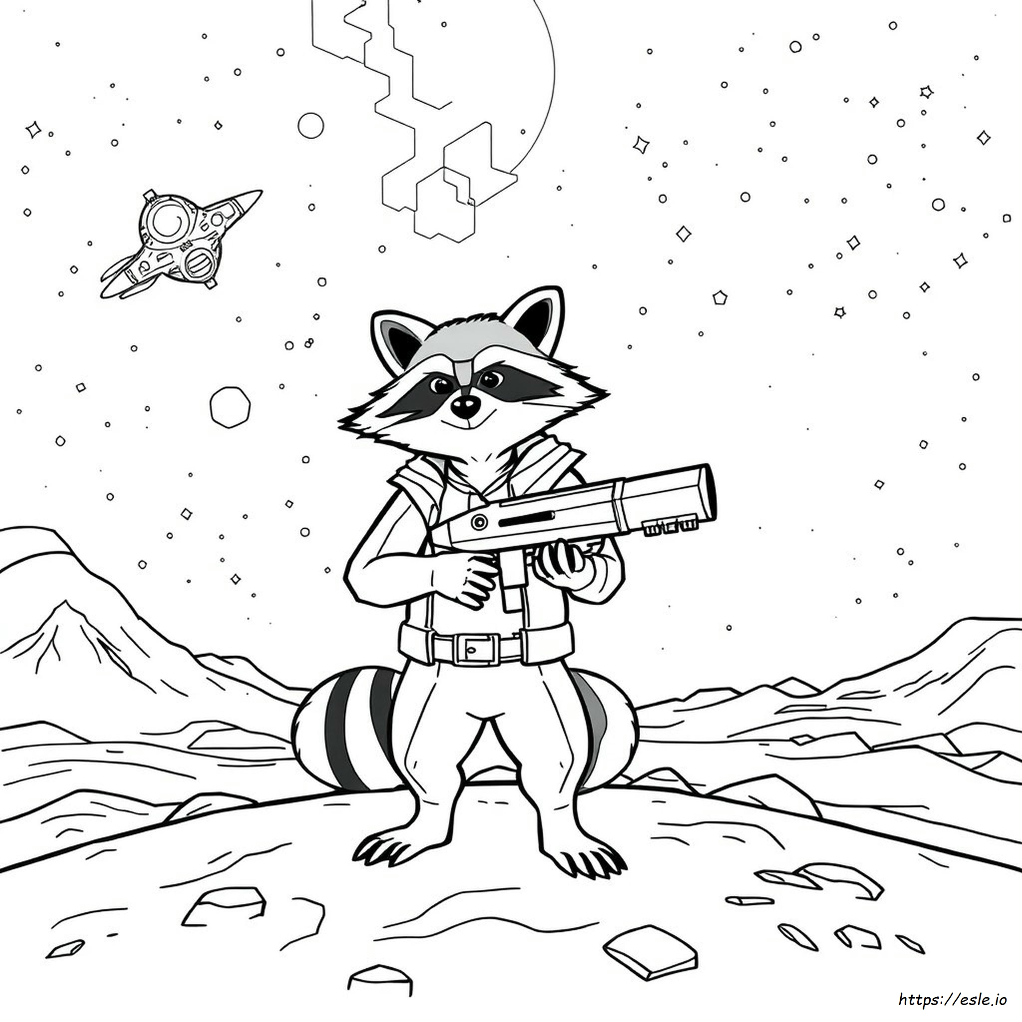 Rocket Guardians Of The Galaxy Kleurplaten kleurplaat