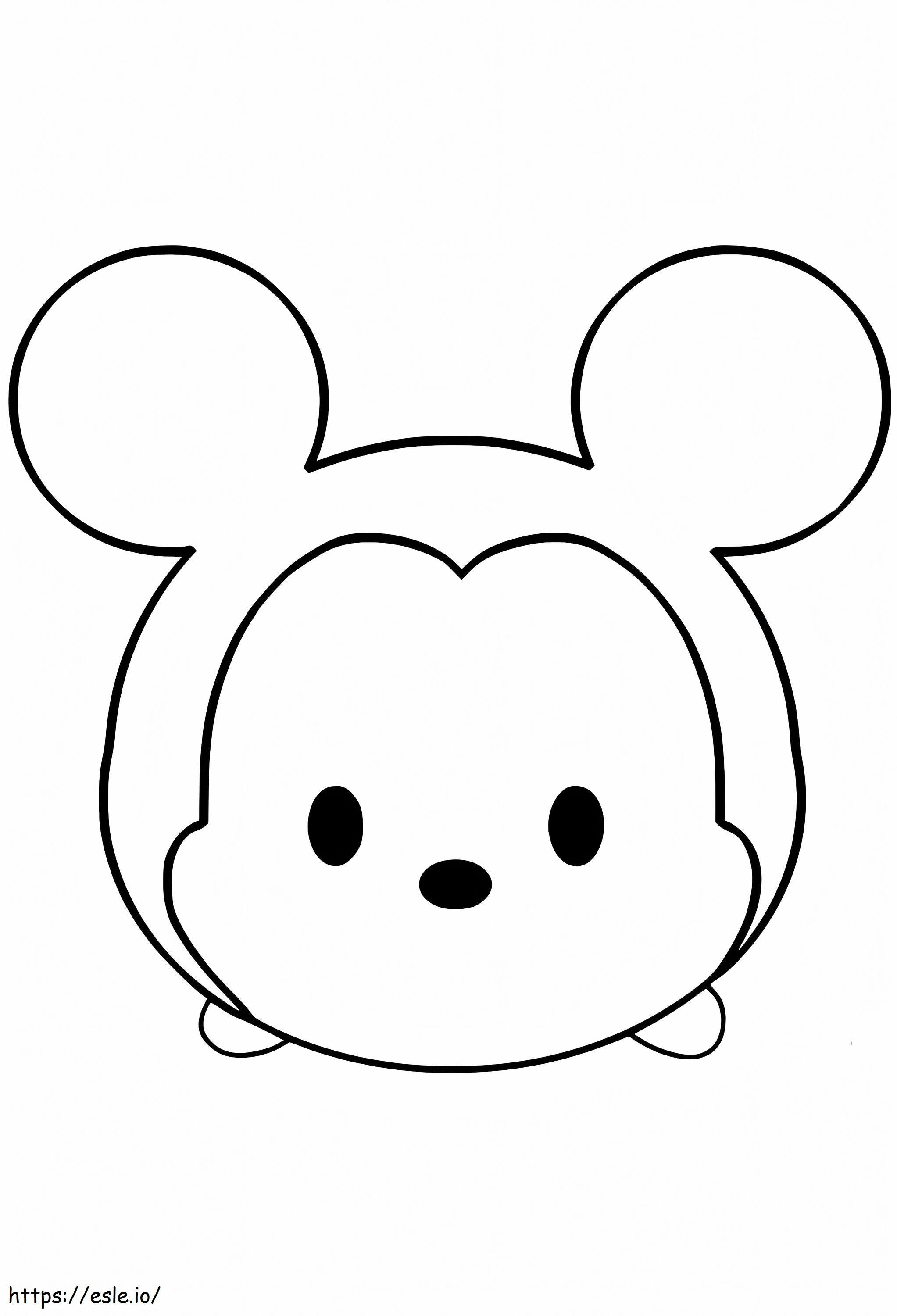 Cute Mouse Emoji coloring page
